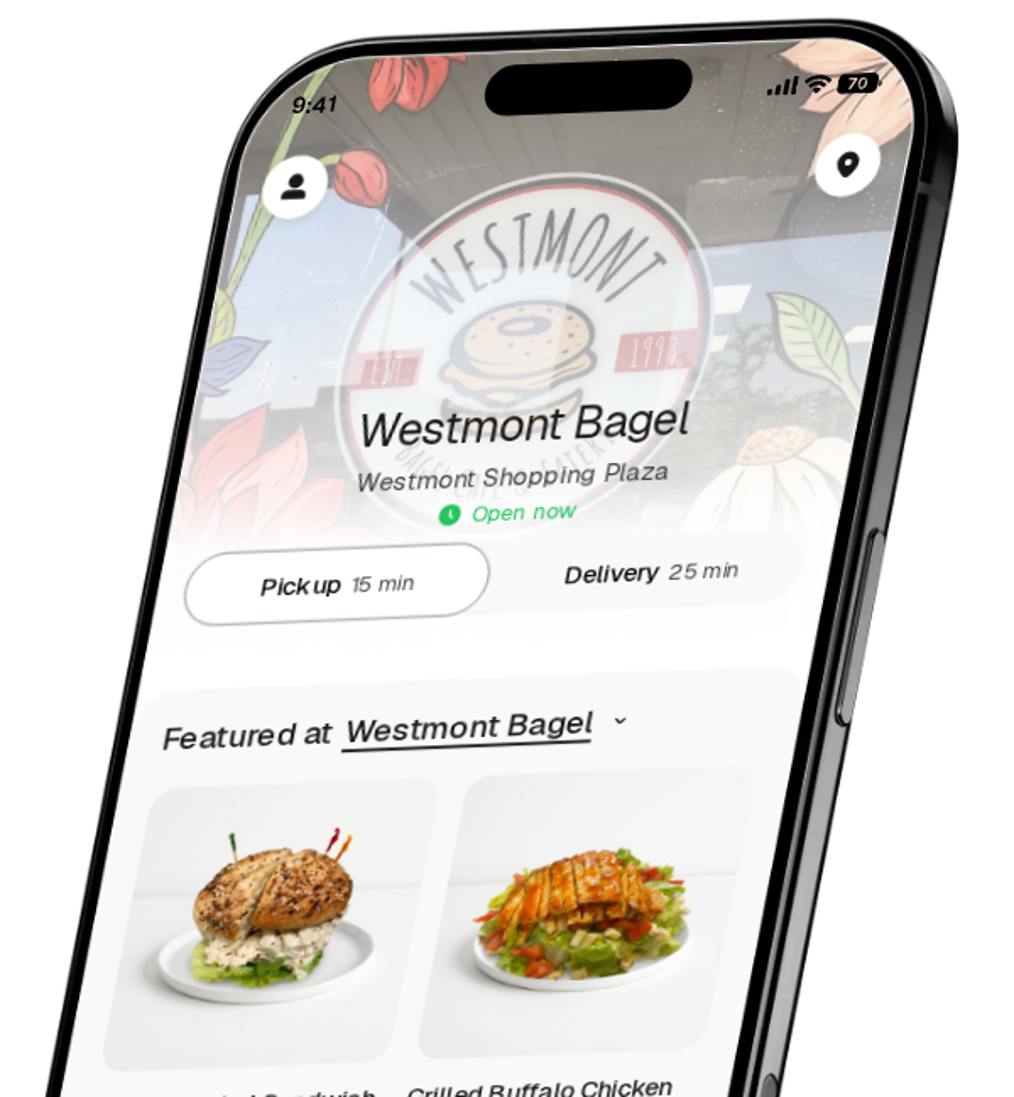 Westmont Bagel app preview