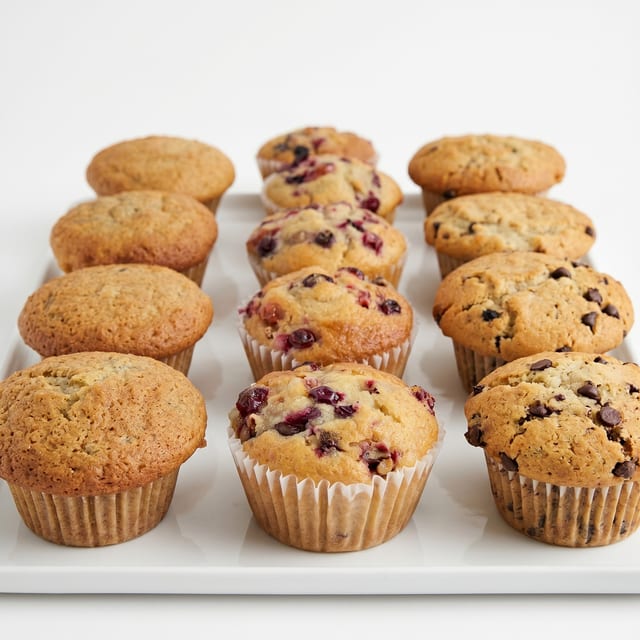 Muffins, Danish, & Crumb Cake.