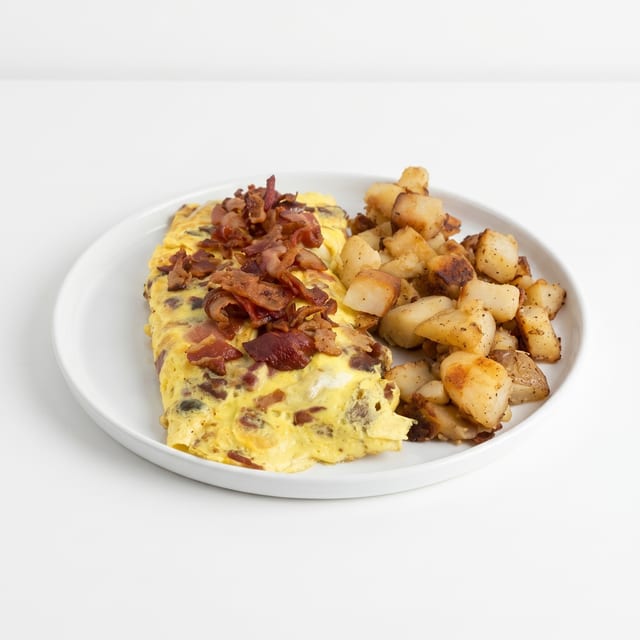 Meat & Cheese Omelette.