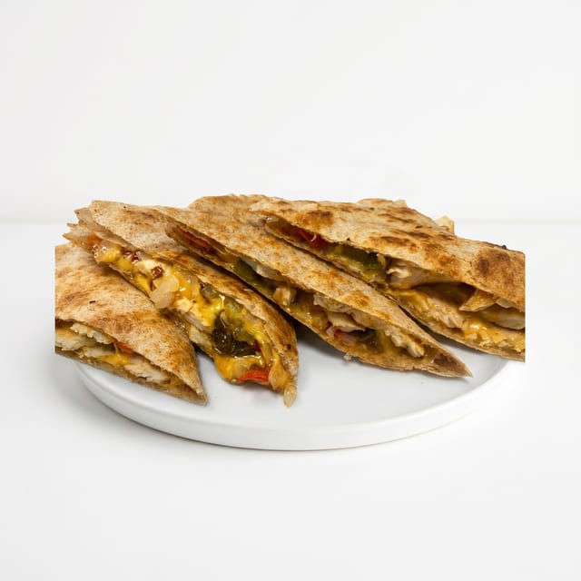 Grilled Chicken & Cheese Quesadilla.