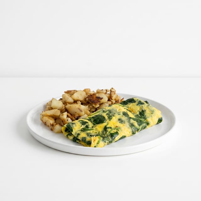 Spinach & Feta Omelette.