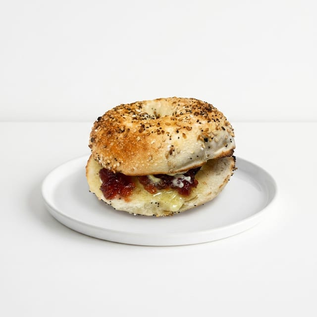 Bagel with Butter & Jelly.