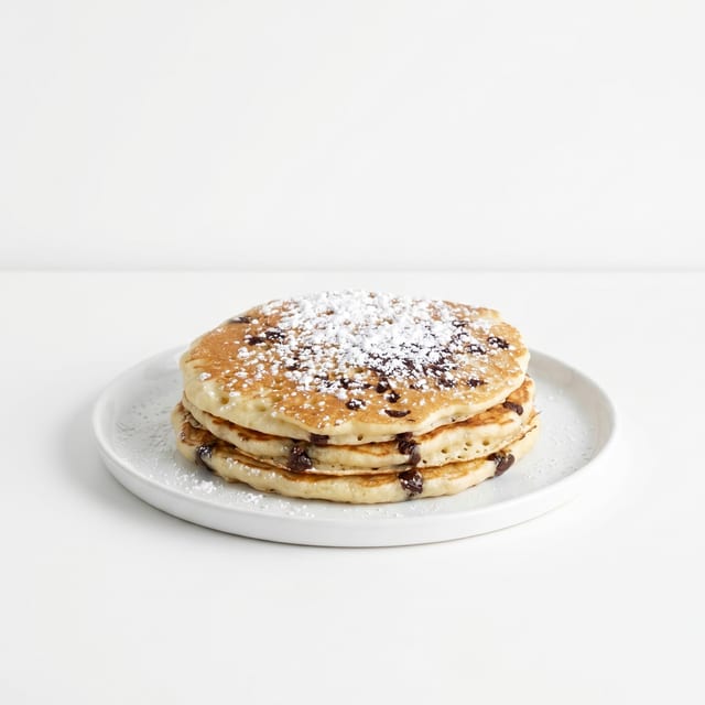 Short Stack Chocolate Chip Pancakes.